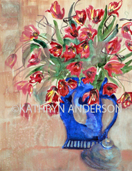 Kathryn Anderson Watercolor Tulips