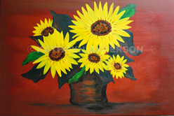 Kathryn Anderson Sunflower Painting