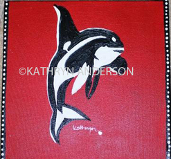 Kathryn Anderson Orca Painting