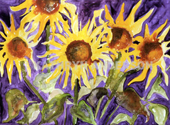 Kathryn Anderson Sunflower Watercolor