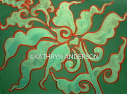 Kathryn Anderson Thai Garden Painting